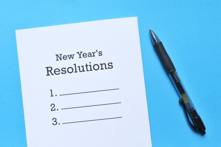 New year’s resolution list